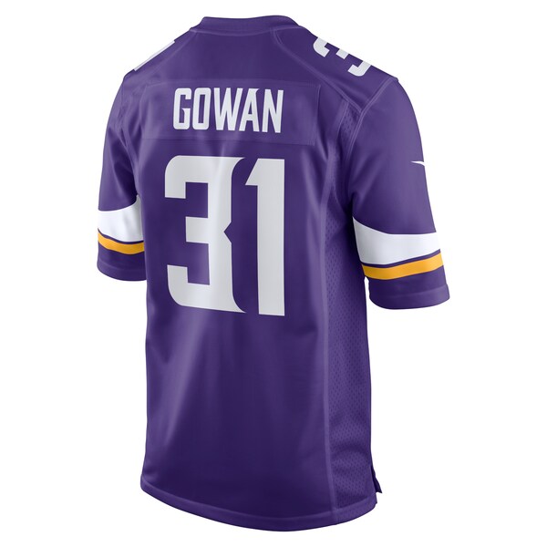 Tay Gowan Minnesota Vikings Nike Home Game Player Jersey - Purple - Image 3
