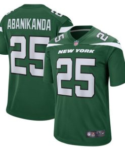 Israel Abanikanda New York Jets Nike  Game Jersey - Gotham Green