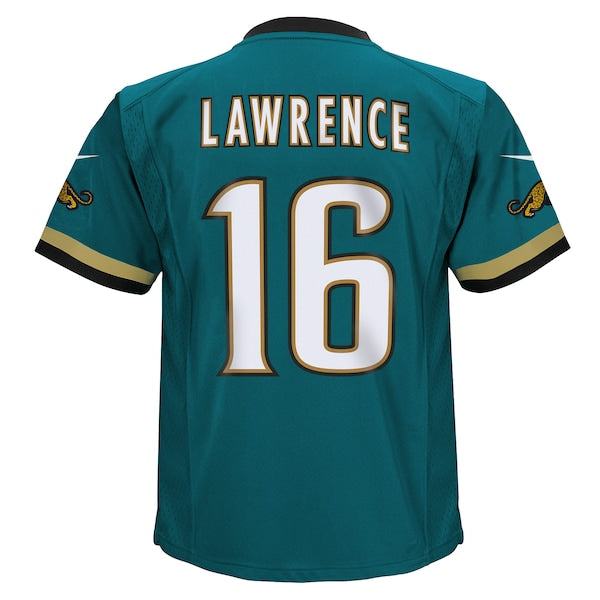 Trevor Lawrence Jacksonville Jaguars Nike Preschool Prowler Throwback Player Game Jersey - Teal - Image 3