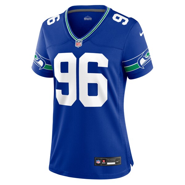 Cortez Kennedy Seattle Seahawks Nike Women's Throwback Player Game Jersey - Royal/Navy - Image 3