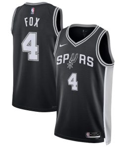 De'Aaron Fox San Antonio Spurs Nike Unisex Swingman Player Jersey - Icon Edition - Black