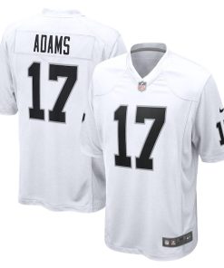 Alternative view of Davante Adams Las Vegas Raiders Nike Game Jersey - White/Black