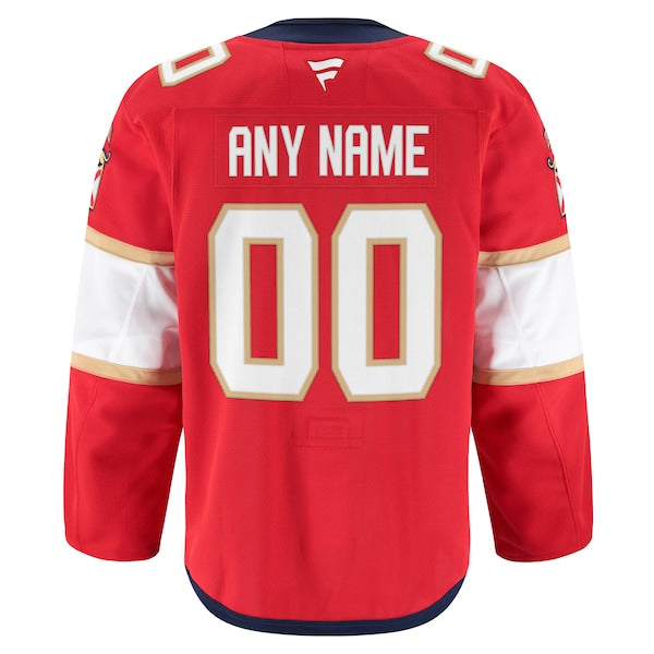 Florida Panthers Home Authentic Pro Custom Jersey - Red - Image 3