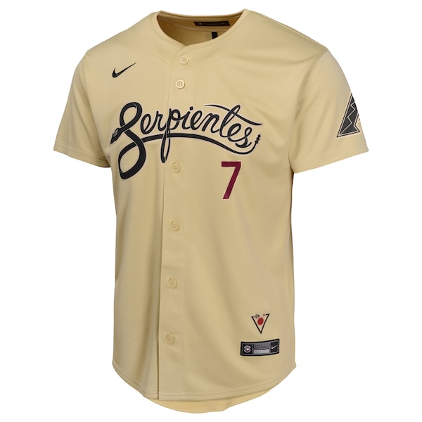 Corbin Carroll Arizona Diamondbacks Nike Youth City Connect Limited Player Jersey - Sand - Image 2