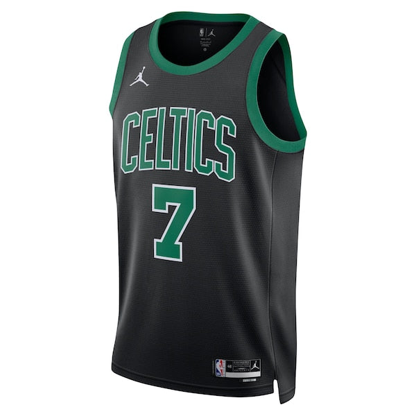 Jaylen Brown Boston Celtics Jordan Brand Unisex Swingman Jersey - Statement Edition - Black - Image 2