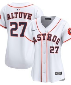 Jose Altuve Houston Astros Nike Women's Home Limited Player Jersey - White