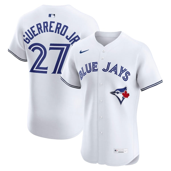 Vladimir Guerrero Jr. Toronto Blue Jays Nike Home Elite Jersey - White/Royal/Powder Blue - Image 2