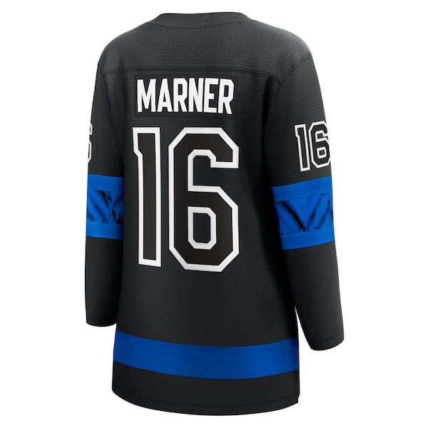 Mitchell Marner Toronto Maple Leafs Women's Alternate Premier Breakaway Reversible Player Jersey - Black/Blue - Image 5
