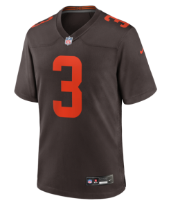 Alternative view of Jerry Jeudy Cleveland Browns Nike Alpha Dawg Game Jersey - Brown
