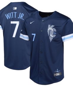 Bobby Witt Jr. Kansas City Royals Nike Youth City Connect Limited Player Jersey - Navy
