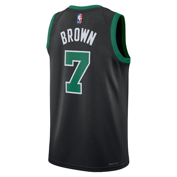 Jaylen Brown Boston Celtics Jordan Brand Unisex Swingman Jersey - Statement Edition - Black - Image 3