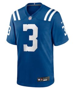 Alternative view of Spencer Shrader Indianapolis Colts Nike Team Game Jersey -  Royal