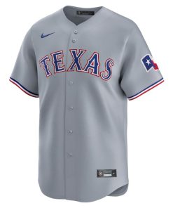 Alternative view of Texas Rangers Nike Road Limited Jersey - Gray