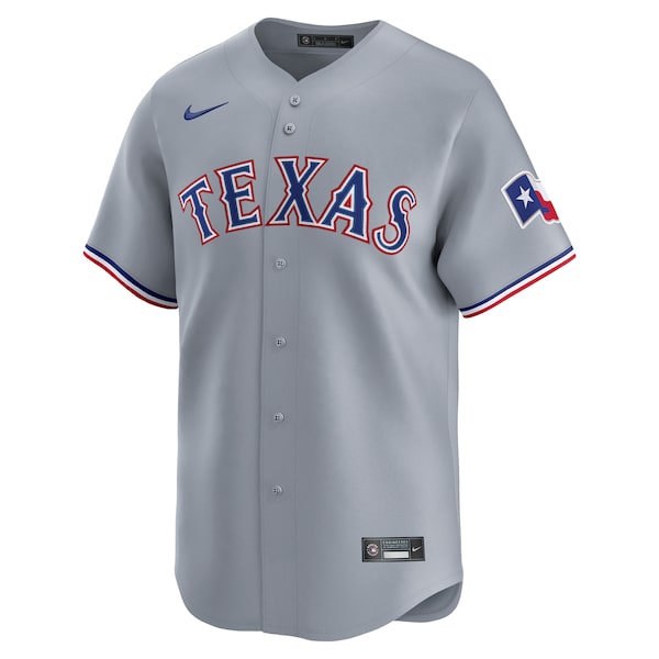 Texas Rangers Nike Road Limited Jersey - Gray - Image 2