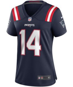 Alternative view of Steve Grogan New England Patriots Nike Women's Game Retired Player Jersey - Navy