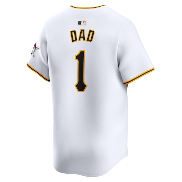 Pittsburgh Pirates Nike #1 Dad Home Limited Jersey - White - Image 3