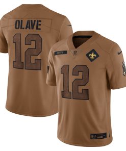 Chris Olave New Orleans Saints Nike 2023 Salute To Service Limited Jersey - Brown