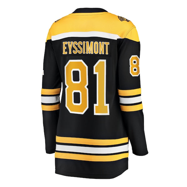 Michael Eyssimont Boston Bruins Women's Home Breakaway Jersey - Black - Image 3
