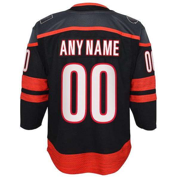 Carolina Hurricanes Youth Home Premier Custom Jersey - Black - Image 3