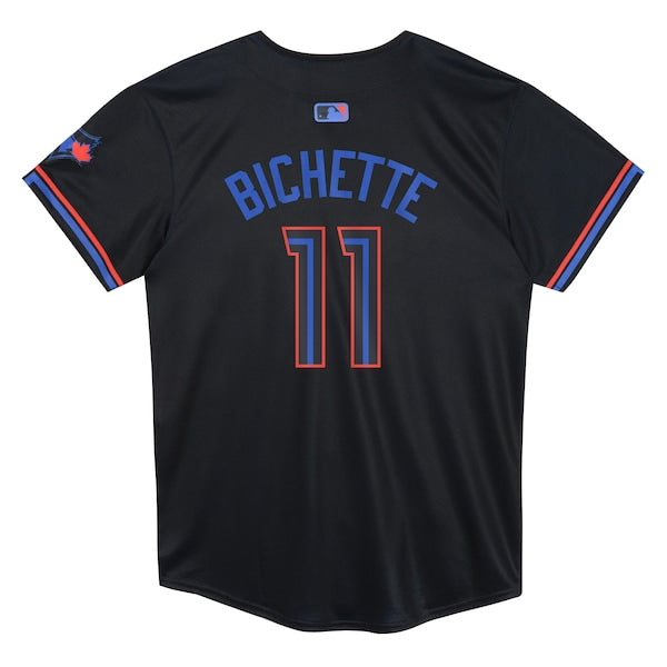 Bo Bichette Toronto Blue Jays Nike Preschool 2024 City Connect Limited Player Jersey - Navy - Image 3