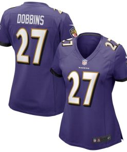J.K. Dobbins Baltimore Ravens Nike Women's Game Jersey - Purple