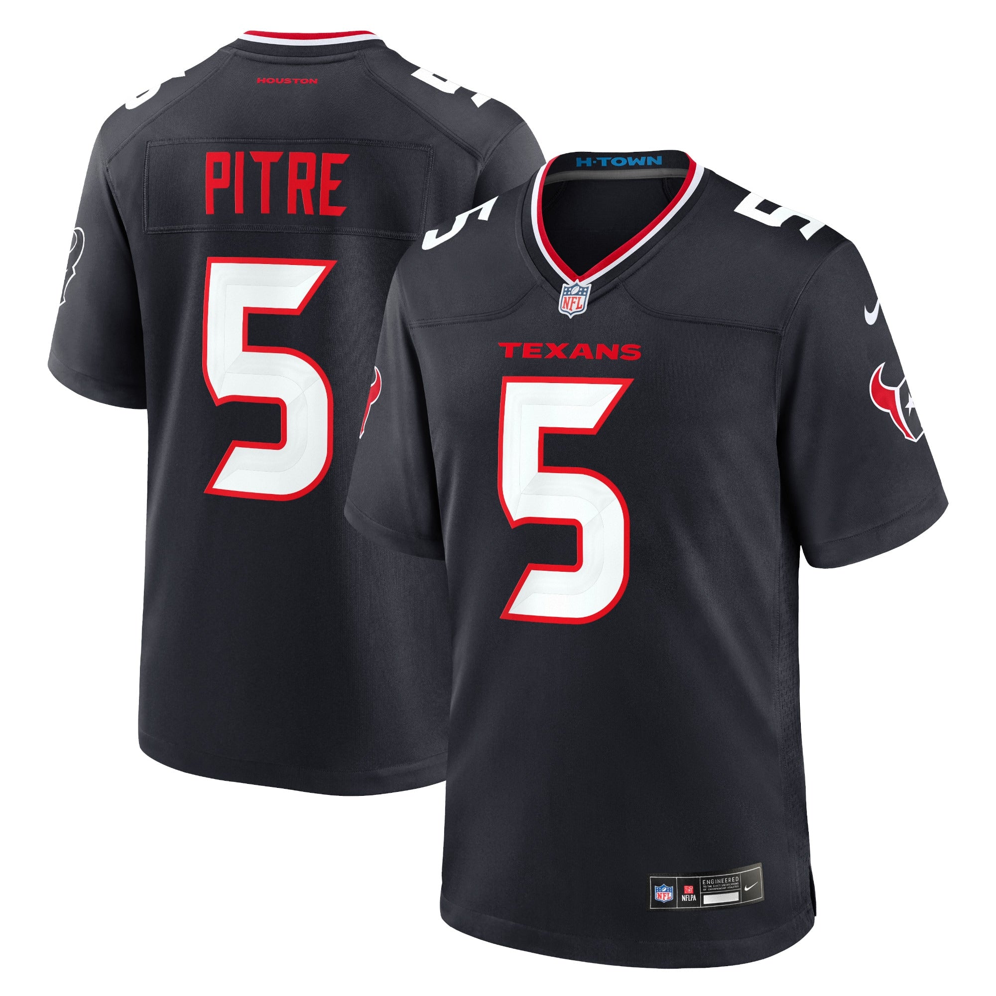 Jalen Pitre Houston Texans Nike Alternate Game Jersey - Red/Navy/White - Image 7