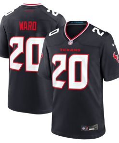 Alternative view of Jimmie Ward Houston Texans Nike Team Game Jersey -  Navy