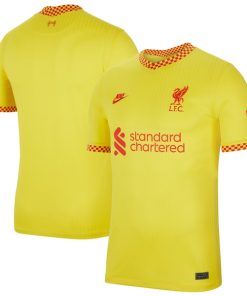 Liverpool Nike 2021/22 Third Breathe Stadium Jersey - Yellow
