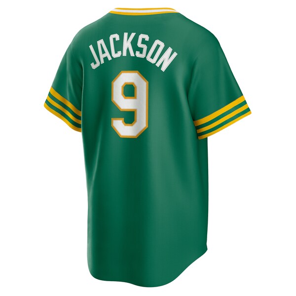 Reggie Jackson Oakland Athletics Nike Road Cooperstown Collection Player Jersey - Kelly Green - Image 3