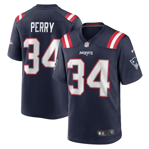 Mark Perry New England Patriots Nike Team Game Jersey - Navy