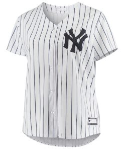 Alternative view of Derek Jeter New York Yankees Women's Plus Size Replica Player Jersey - White