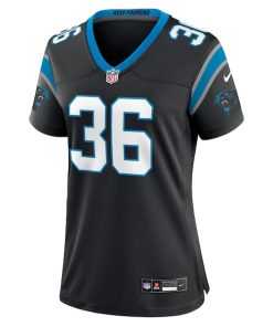 Alternative view of Demani Richardson Carolina Panthers Nike Women's Team Game Jersey -  Black