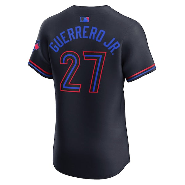 Vladimir Guerrero Jr. Toronto Blue Jays Nike 2024 City Connect Elite Player Jersey - Navy - Image 3
