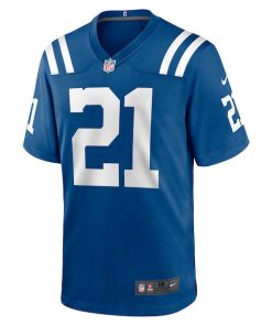 Alternative view of Dallis Flowers Indianapolis Colts Nike Game Jersey -  Royal