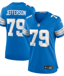 Quinton Jefferson Detroit Lions Nike Women's Team Game Jersey -  Blue