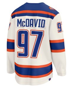 Alternative view of Connor McDavid Edmonton Oilers  Alternate Breakaway Jersey - Light Beige