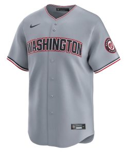 Alternative view of Washington Nationals Nike Road Limited Jersey?¨C Gray