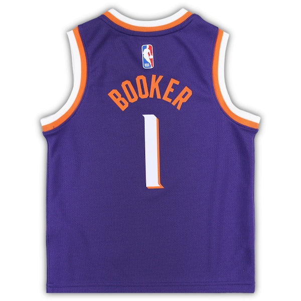Devin Booker Phoenix Suns Nike Preschool Swingman Player Jersey - Icon Edition - Purple - Image 3