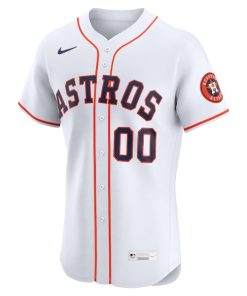 Alternative view of Houston Astros Nike  Home Elite Pick-A-Player Retired Roster Jersey - White