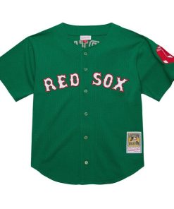 Alternative view of David Ortiz Boston Red Sox Youth Cooperstown Collection?Mesh Batting Practice Jersey - Green