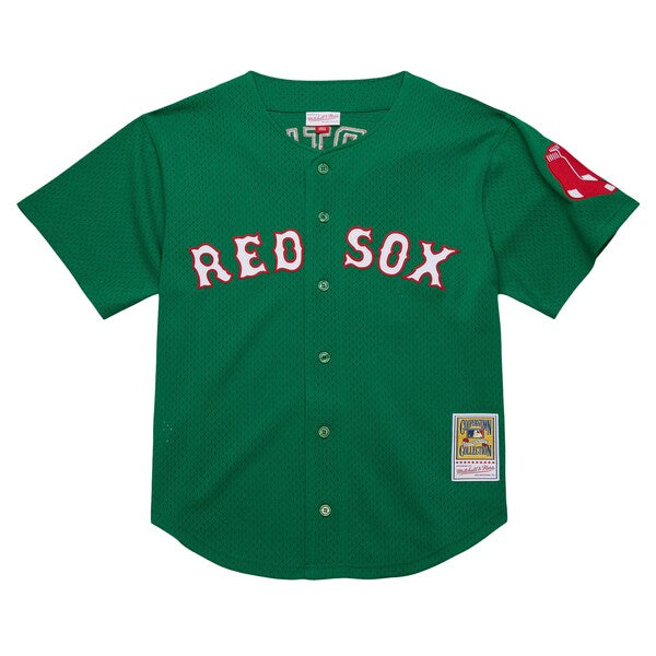 David Ortiz Boston Red Sox Youth Cooperstown Collection?Mesh Batting Practice Jersey - Green - Image 2