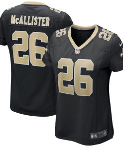Deuce McAllister New Orleans Saints Nike Women's Game Retired Player Jersey - Black