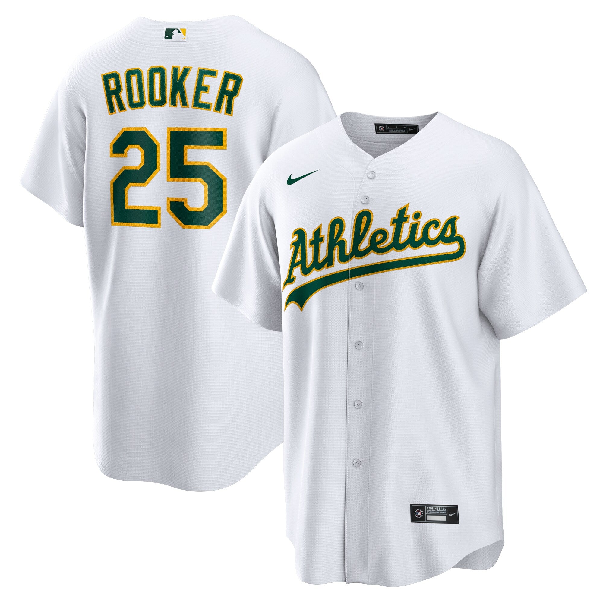 Brent Rooker Oakland Athletics Nike Alternate Replica Jersey - Kelly Green/White - Image 6