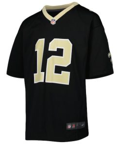 Alternative view of Chris Olave New Orleans Saints Nike Youth Game Jersey - Black