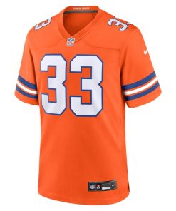 Alternative view of Javonte Williams Denver Broncos Nike Mile High Collection 1977 Throwback Player Game Jersey - Orange