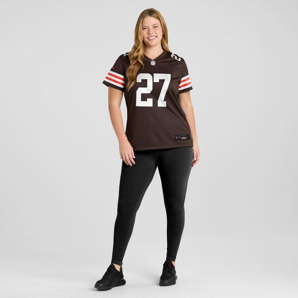 D'Onta Foreman Cleveland Browns Nike Women's Game Jersey - Brown - Image 6