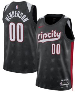 Scoot Henderson Portland Trail Blazers Nike Unisex 2024/25 Swingman Player Jersey - City Edition - Black