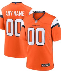 Denver Broncos Nike Custom Game Jersey - Orange