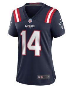 Alternative view of Ty Montgomery New England Patriots Nike Women's Game Jersey - Navy