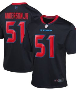 Will Anderson Jr. Houston Texans Nike Youth 2nd Alternate Game Jersey - Navy